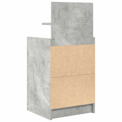 Szafka nocna z 2 szufladami Betonowa szarość 38x34x80 cm