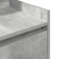 Szafka nocna z 2 szufladami Betonowa szarość 38x34x80 cm