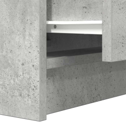 Szafka nocna z 2 szufladami Betonowa szarość 38x34x80 cm