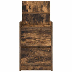 Szafka nocna z 2 szufladami Dąb wędzony 38x34x80 cm