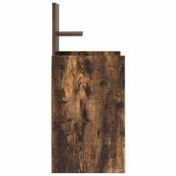 Szafka nocna z 2 szufladami Dąb wędzony 38x34x80 cm