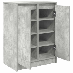 Szafka na buty Beton Szary 57x34x76 cm Drewno klejone