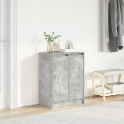Szafka na buty Beton Szary 57x34x76 cm Drewno klejone