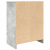 Szafka na buty Beton Szary 57x34x76 cm Drewno klejone