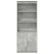 Wysoka szafka, szarość betonu, 70x35x180 cm