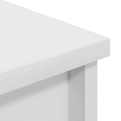 Komoda biała 50x35x180 cm Drewno klejone