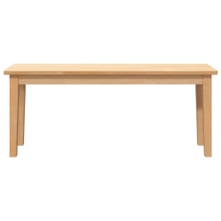 Ławka 110 cm Drewno lite Guma