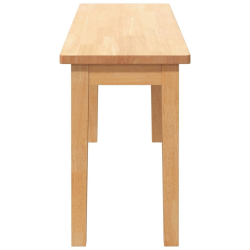 Ławka 110 cm Drewno lite Guma