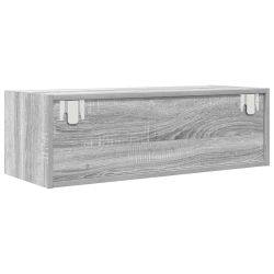 Szafki RTV 2 szt. Szary Sonoma 80x31x25,5 cm Drewno klejone