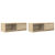 Szafki RTV 2 szt. Dąb Sonoma 80x31x25,5 cm Drewno klejone