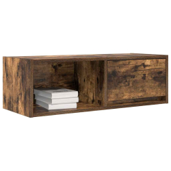 Szafka RTV Dąb wędzony 80x31x25,5 cm Drewno klejone