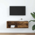 Szafka RTV Dąb wędzony 80x31x25,5 cm Drewno klejone
