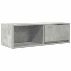 Szafka RTV Betonowa Szara 80x31x25,5 cm Drewno klejone