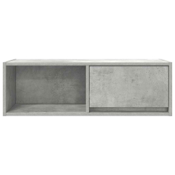 Szafka RTV Betonowa Szara 80x31x25,5 cm Drewno klejone