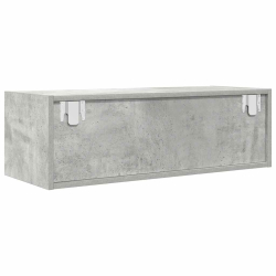 Szafka RTV Betonowa Szara 80x31x25,5 cm Drewno klejone