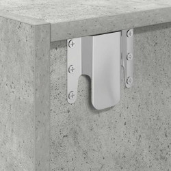 Szafka RTV Betonowa Szara 80x31x25,5 cm Drewno klejone