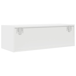 Szafki pod TV 2 szt. Białe 80x31x25,5 cm Drewno klejone