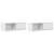 Szafki pod TV 2 szt. Białe 80x31x25,5 cm Drewno klejone