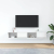 Szafki pod TV 2 szt. Białe 80x31x25,5 cm Drewno klejone
