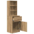 Szafka nocna Artisan Oak 39x35x125 cm Drewno klejone