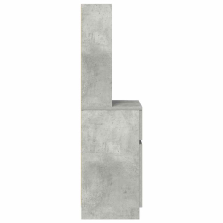 Szafka nocna Beton Szary 39x35x125 cm Drewno klejone