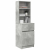 Szafka nocna Beton Szary 39x35x125 cm Drewno klejone
