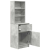 Szafka nocna Beton Szary 39x35x125 cm Drewno klejone