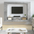 Szafka pod TV, szarość betonu, 152x22x113 cm
