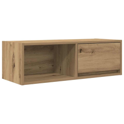 Szafka RTV Artisan Oak 80x31x25,5 cm Drewno klejone