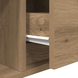 Szafka RTV Artisan Oak 80x31x25,5 cm Drewno klejone