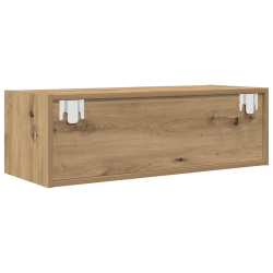 Szafka RTV Artisan Oak 80x31x25,5 cm Drewno klejone