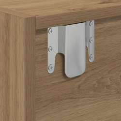 Szafka RTV Artisan Oak 80x31x25,5 cm Drewno klejone
