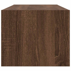 Szafka RTV Brązowy Dąb 80x31x25,5 cm Drewno klejone