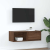 Szafka RTV Brązowy Dąb 80x31x25,5 cm Drewno klejone
