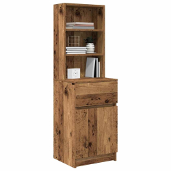 Szafka nocna Stare drewno 39x35x125 cm Drewno klejone