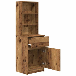 Szafka nocna Stare drewno 39x35x125 cm Drewno klejone