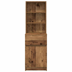 Szafka nocna Stare drewno 39x35x125 cm Drewno klejone