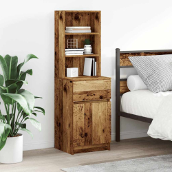 Szafka nocna Stare drewno 39x35x125 cm Drewno klejone