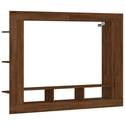 Szafka pod telewizor, brązowy dąb, 152x22x113 cm