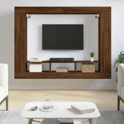 Szafka pod telewizor, brązowy dąb, 152x22x113 cm