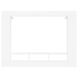 Szafka pod TV, biała, 152x22x113 cm, materiał drewnopochodny