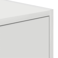 Szafka RTV Biała 80x31x25,5 cm Drewno klejone