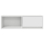 Szafka RTV Biała 80x31x25,5 cm Drewno klejone
