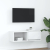 Szafka RTV Biała 80x31x25,5 cm Drewno klejone