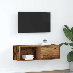 Szafka RTV Stare drewno 80x31x25,5 cm Drewno klejone