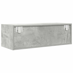 Szafki RTV 2 szt. Beton Szary 80x31x25,5 cm Drewno klejone