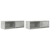 Szafki RTV 2 szt. Beton Szary 80x31x25,5 cm Drewno klejone