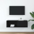 Szafka RTV Czarny Dąb 80x31x25,5 cm Drewno klejone