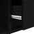 Szafka RTV Czarny Dąb 80x31x25,5 cm Drewno klejone