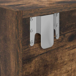Szafki RTV 2 szt. Dąb wędzony 80x31x25,5 cm Drewno klejone